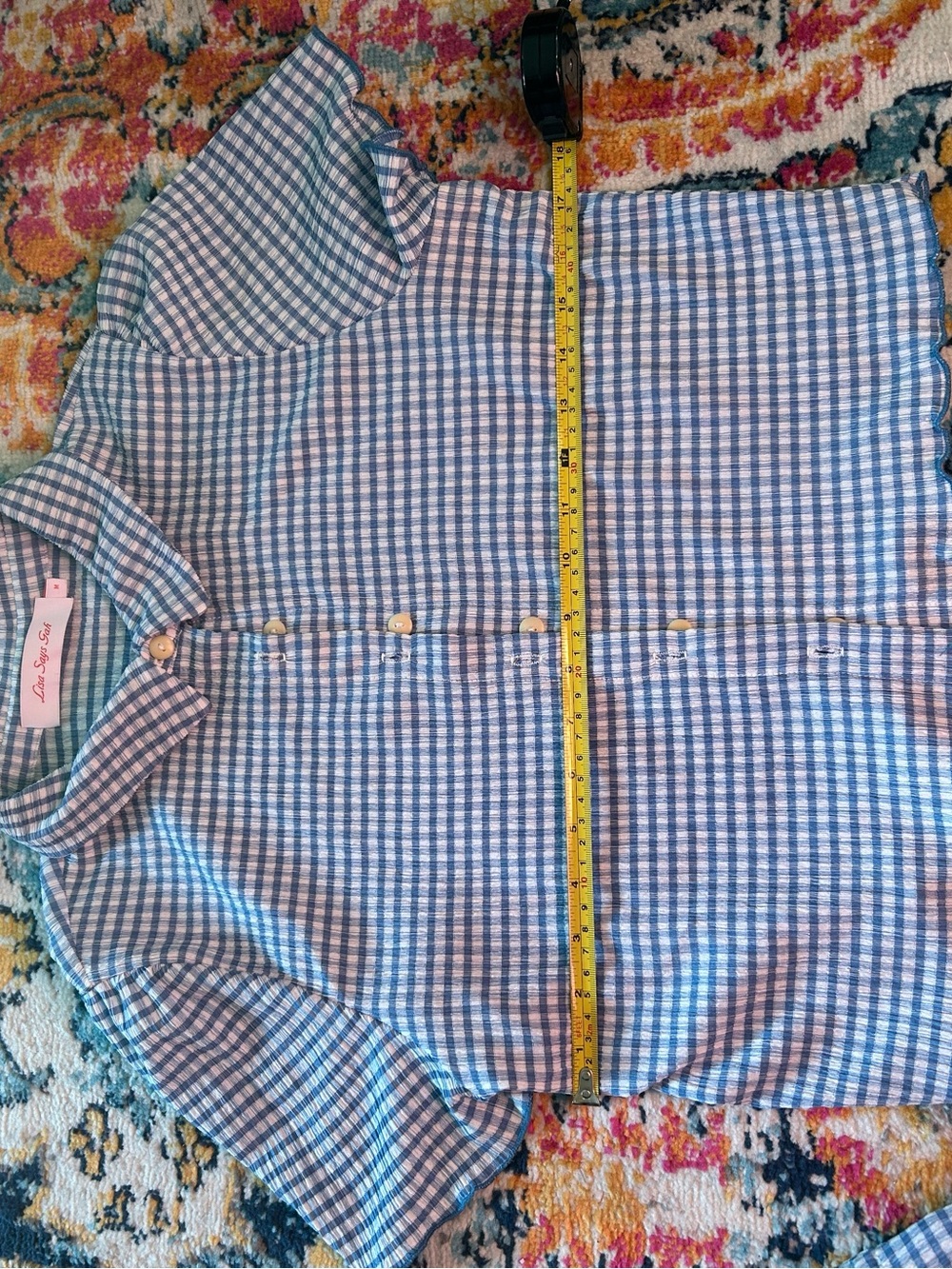 Lisa Says Gah Blue Gingham Set - Picture 10 of 12